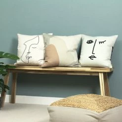 Furn. Sand Pebble Recycled Polyester Cushion - Multicolour -Cheap furn Store SANDPEB CC5 MUL 5