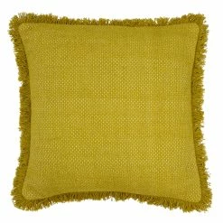 Furn. Sienna 45X45 Poly Cushion Ochre - Yellow