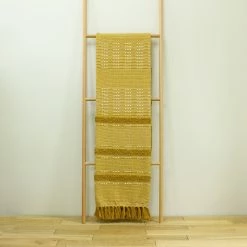 Furn. Sundown 130X180 Throw Ochre - Yellow