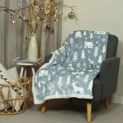 Furn. Winter walk throw - Sky Blue -Cheap furn Store a45f3a080dee4e1ab6ac4c5af0e8f478