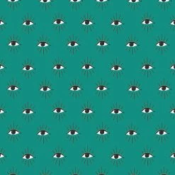Furn. Theia Abstract Eye Printed Wallpaper - Turquoise -Cheap furn Store a906b2c9329e4a6a8abc95a7054ef22a