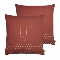 Furn. Pacha Cushions (Twin Pack) - Burgundy
