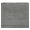 Furn. Textured Weave Bath Sheet - Grey