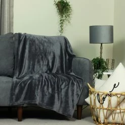 Furn. Harlow throw - Charcoal -Cheap furn Store b1bbb704b8714ccab0e7d2ae2bad020b