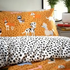 Furn. Woofers Animal Print Duvet Cover Set - Yellow -Cheap furn Store b4d86f9b3362483f939a165589ddf8c4