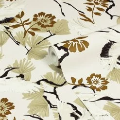 Furn. Demoiselle Botanical Printed Wallpaper - Natural