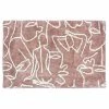 Furn. Everybody Abstract Cotton Tufted Non-Slip Bath Mat - Blush