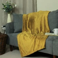 Furn. Folio throw - Mustard -Cheap furn Store b96c51e0c69249249b2e9bbde98032b4