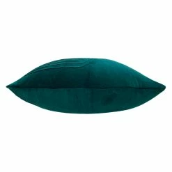Furn. Mangata Rectangular Pleated Cotton Velvet Cushion Cover - Teal -Cheap furn Store bbed5cf5dacc4660a2920f99e04c1148