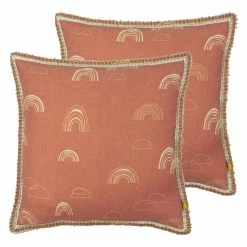 Furn. Rain Shadow Cushions (Twin Pack) - Red