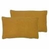 Furn. Malham Shearling Fleece Cushions (Twin Pack) - Yellow