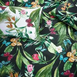 Furn. Azura Tropical Reversible Duvet Cover Set - Dark Green -Cheap furn Store c130e486a58c4006a505fd3d4555197e