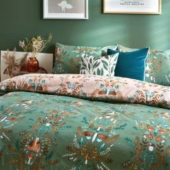 Furn. Luna Wood Floral Reversible Duvet Cover Set - Green 6 Furn. Luna Wood Floral Reversible Duvet Cover Set - Green -Cheap furn Store c2a305e20abd4fefb36f3f1223d498fc
