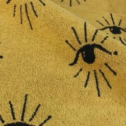 Furn. Theia Abstract Eye Jacquard Bath Towel - Yellow -Cheap furn Store c46e4598b00b4beea3f99bd23e99ad9d