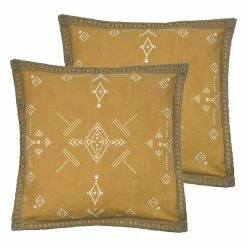 Furn. Mini Inka Cushions (Twin Pack) - Yellow