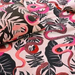 Furn. Serpentine Animal Reversible Duvet Cover Set - Pink -Cheap furn Store c4cf4544664541179c249d35c5912915