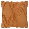 Furn. Kamjo Geometric Cotton Tufted Cushion Cover - Rust