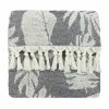 Furn. Tropics Tasselled Bath Towel - Black