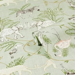Furn. Serengeti Animal Printed Wallpaper - Green