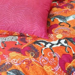 Furn. Vivid Andalucian Animal Reversible Duvet Cover Set - Orange -Cheap furn Store cfc6bc53fba845a18cdb7dae9f108d48