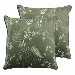 Furn. Fearne Cushions (Twin Pack) - Green