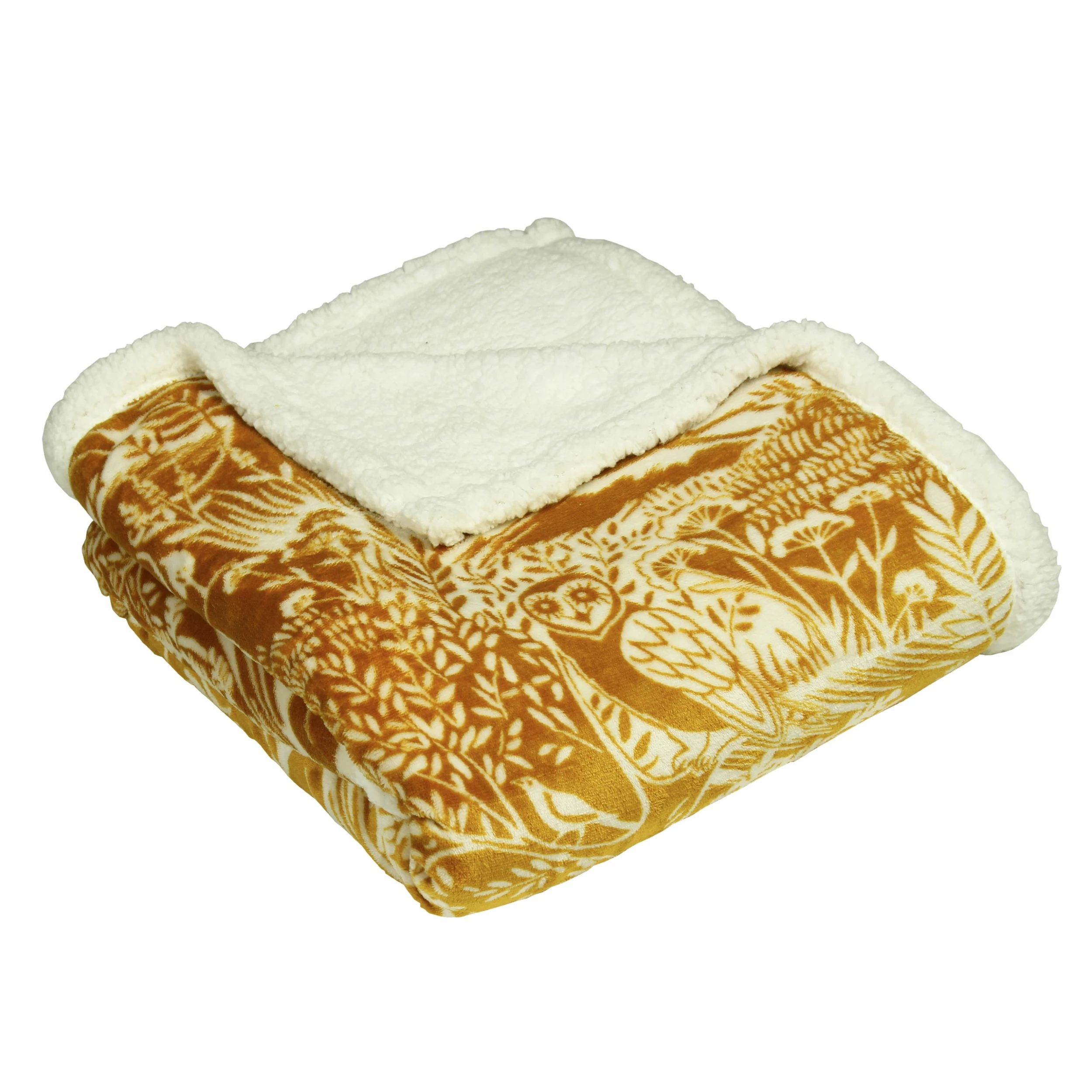 Furn. Winter Woods Throw - Yellow 2 Furn. Winter Woods Throw - Yellow - Image 2