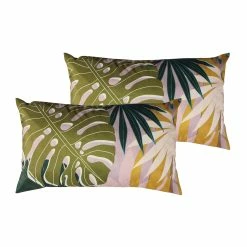 Furn. Leafy Cushions (Twin Pack) - Blush