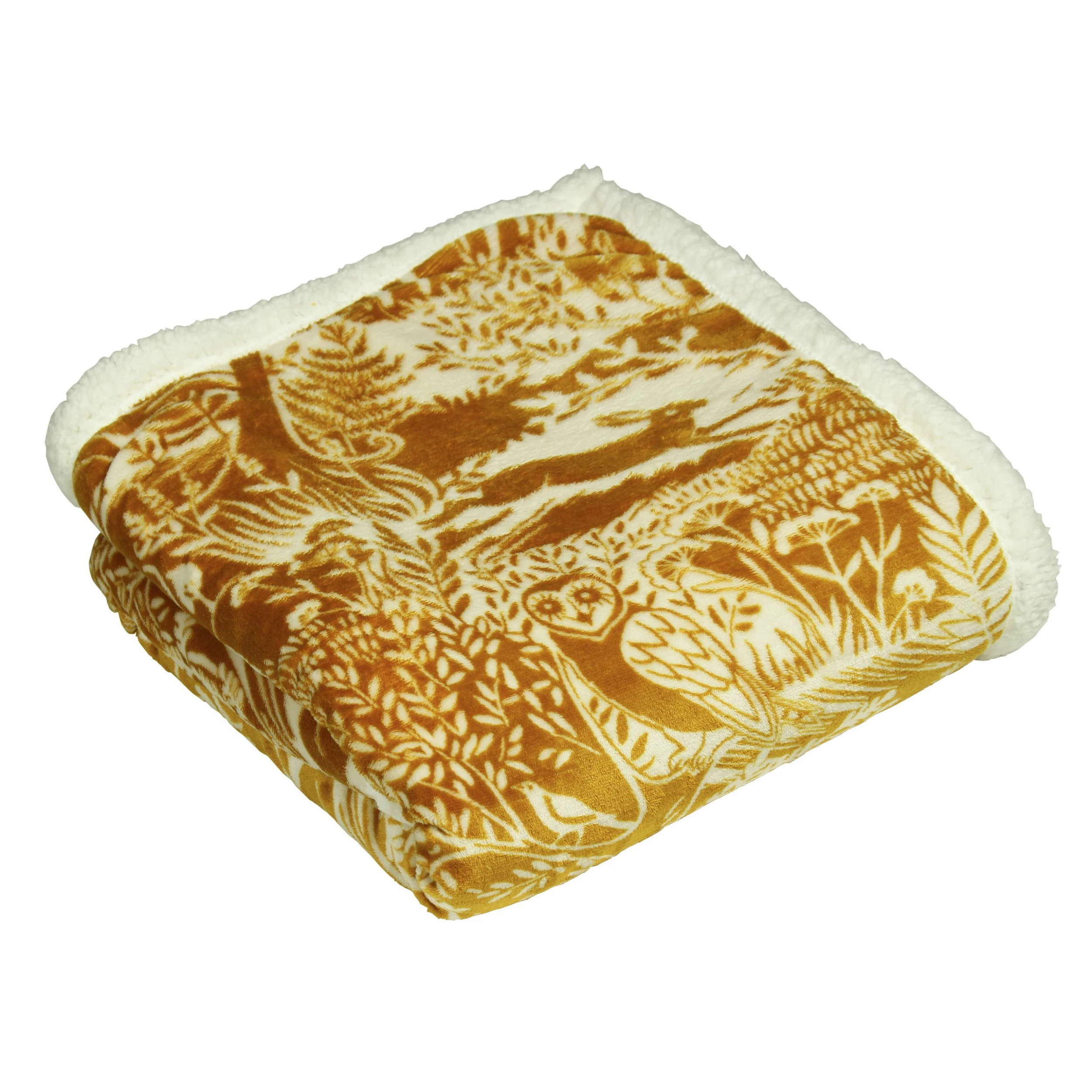 Furn. Winter Woods Throw - Yellow 1 Furn. Winter Woods Throw - Yellow