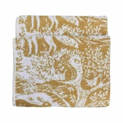 Furn. Winter Woods Animal Jacquard Hand Towel - Yellow