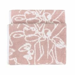 Furn. Everybody Abstract Jacquard Hand Towel - Blush