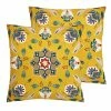 Furn. Folk Flora Outdoor Cushions (Twin Pack) - Yellow