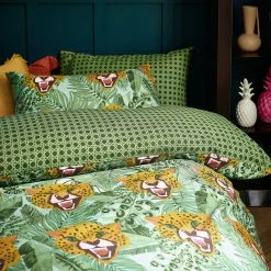 Furn. Untamed Animal Print Duvet Cover Set - Green -Cheap furn Store eb05b2cfb6c145fc8831ba07babe9991