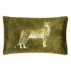 Furn. Cheetah Forest Cushion - Green