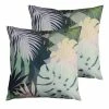 Furn. Leafy Cushions (Twin Pack) - Teal