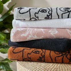 Furn. Everybody Abstract Jacquard Bath Towel - Brown -Cheap furn Store fa8eb2efe45a4e81bed67cd709a5b3ce