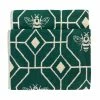 Furn. Bee Deco Geometric Jacquard Bath Towel - Emerald