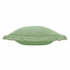 Furn. Korin Fringed Polyester Filled Cushion - Green -Cheap furn Store fb32072bc0f64a2facff88c07d60cd6b 2