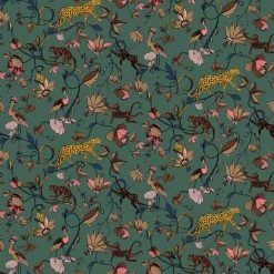 Furn. Exotic Wildlings Tropical Printed Wallpaper - Green -Cheap furn Store fc6d9767b1df4f3ea8c36ef061174bf2