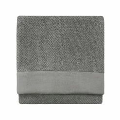 Furn. Textured Weave Hand Towel - Grey