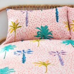 Furn. Palmtropolis Tropical Reversible Duvet Cover Set - Pink -Cheap furn Store fe7616a45c634adabf8b780460bfb5ef