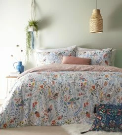 Furn. Mini Nature Duvet Set Multi - Multicolour
